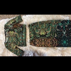 Sexy halter skirt set